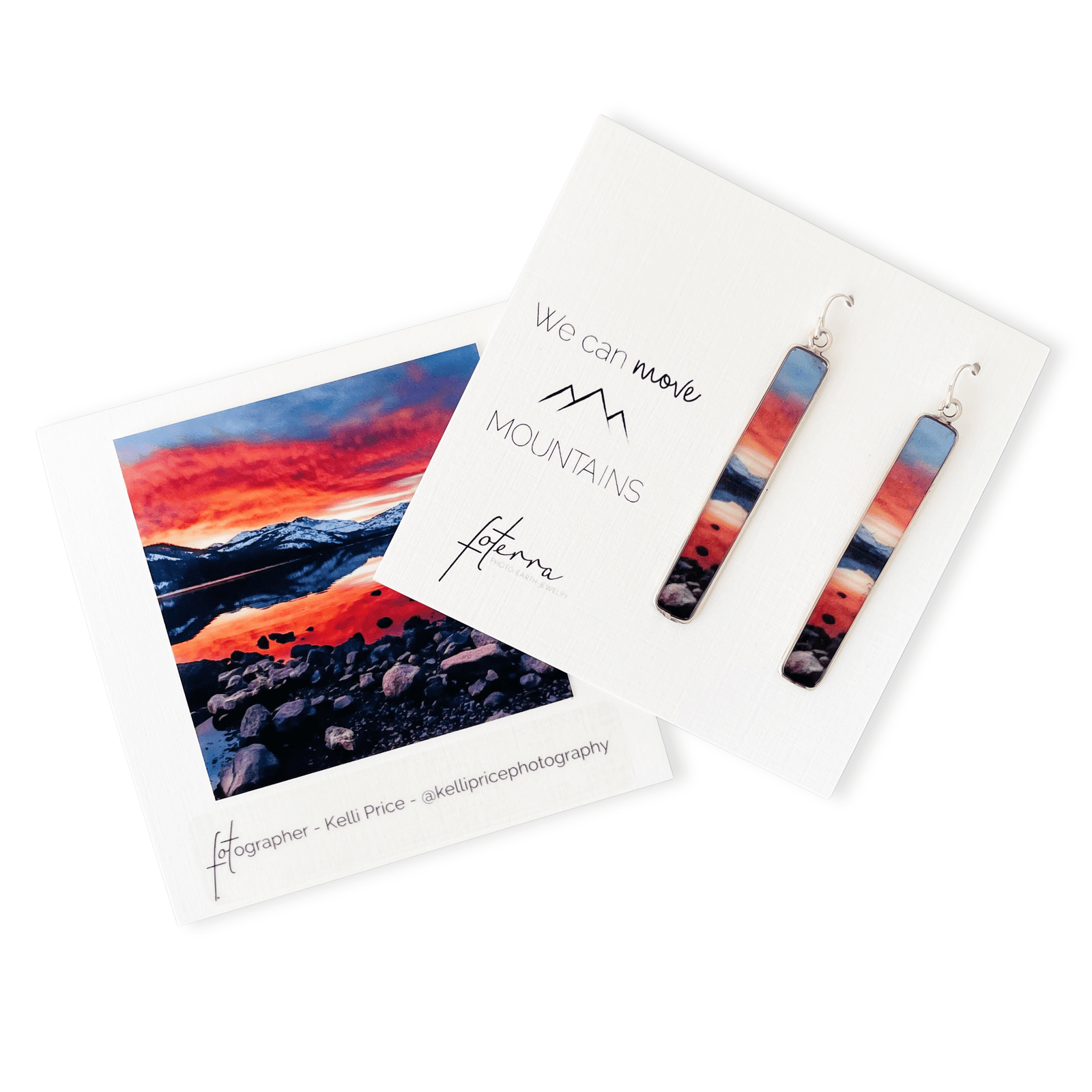 Lake Tahoe Sunset Earrings by Kelli Price