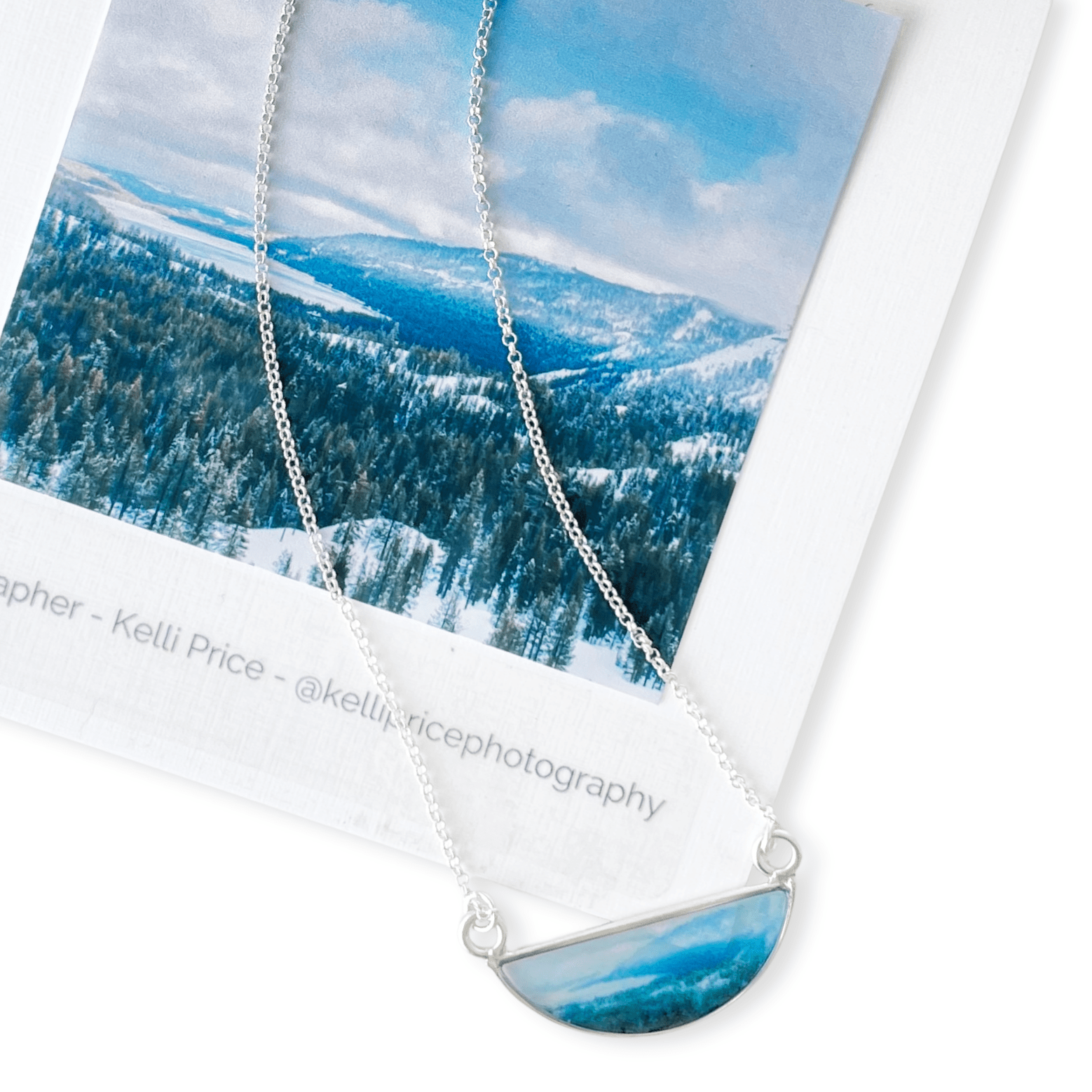 Lake Tahoe Snow Necklace by Kelli Price