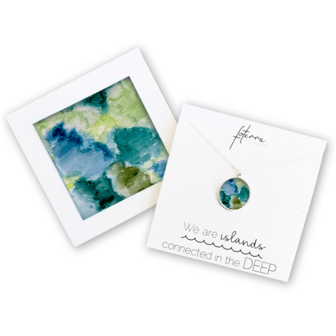 Abstract Art Necklace by Kelly Kreger