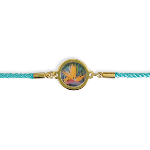 Bird of Paradise Tropical Flower Slide Bracelet by Kelly Rice