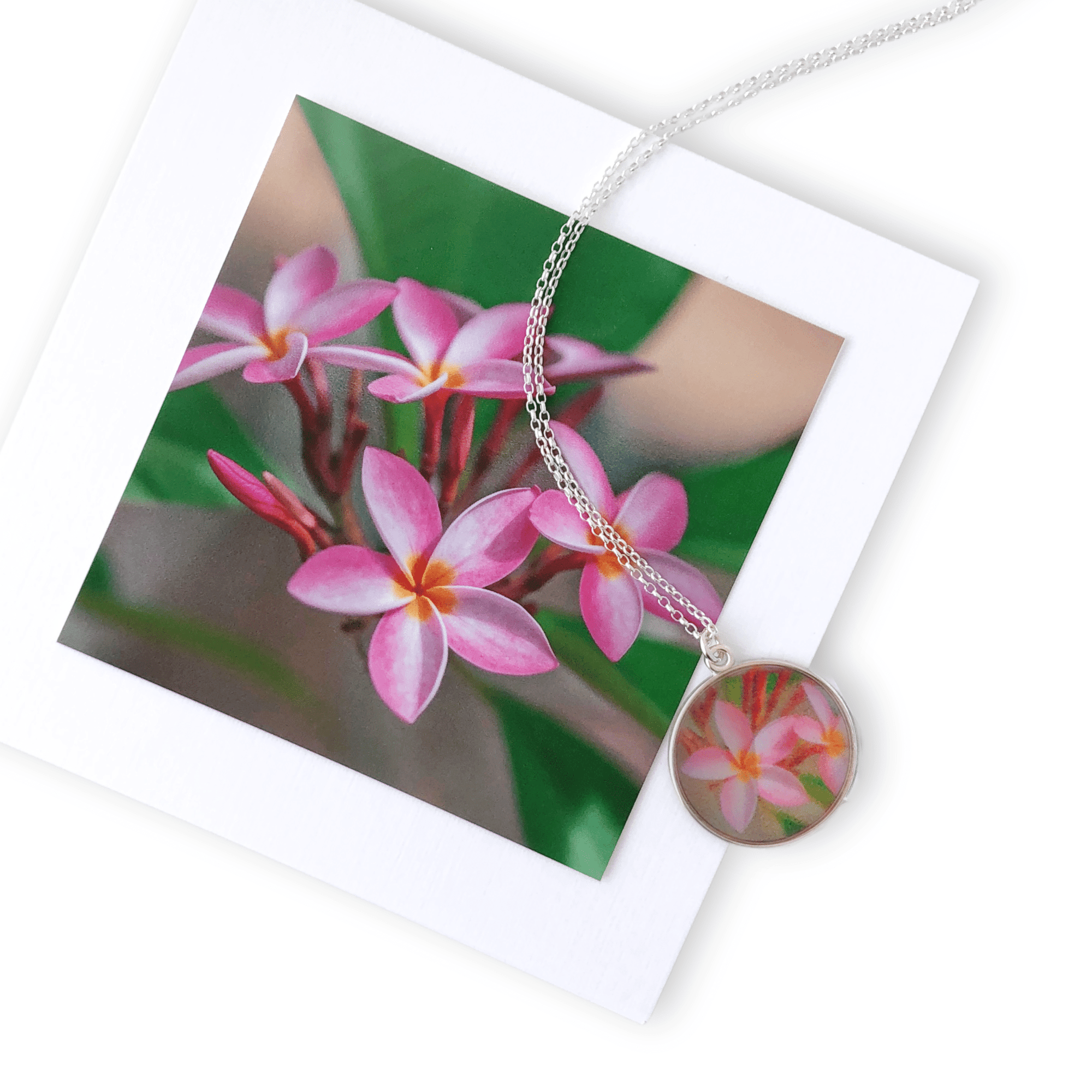 Plumeria Necklace by Kelly Rice