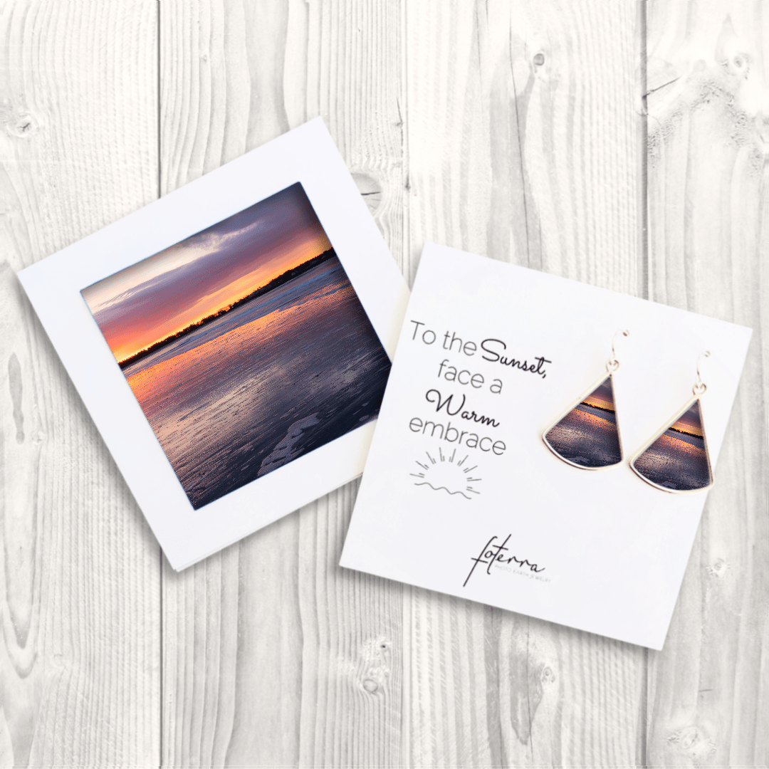 Coastal Maine Sunset Earrings by Kerry Daly