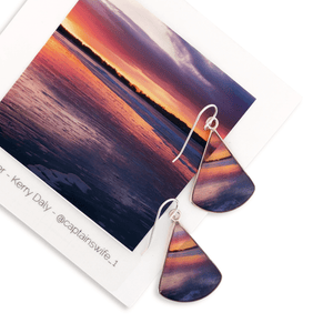 Coastal Maine Sunset Earrings by Kerry Daly