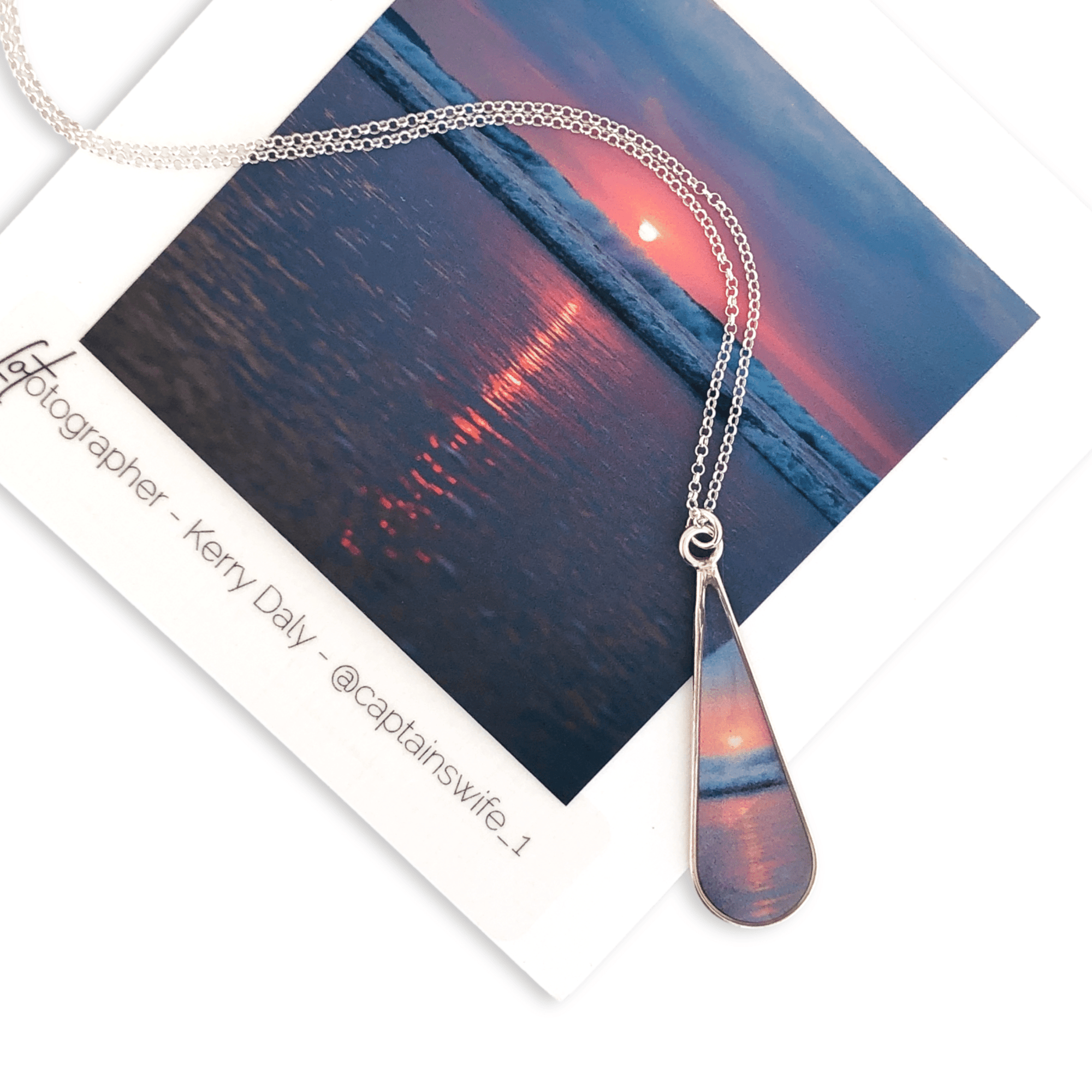 Coastal Maine Sunset Necklace by Kerry Daly