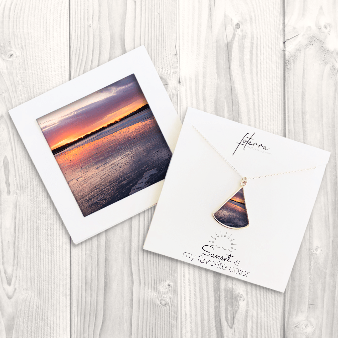 Coastal Maine Sunset Necklace by Kerry Daly