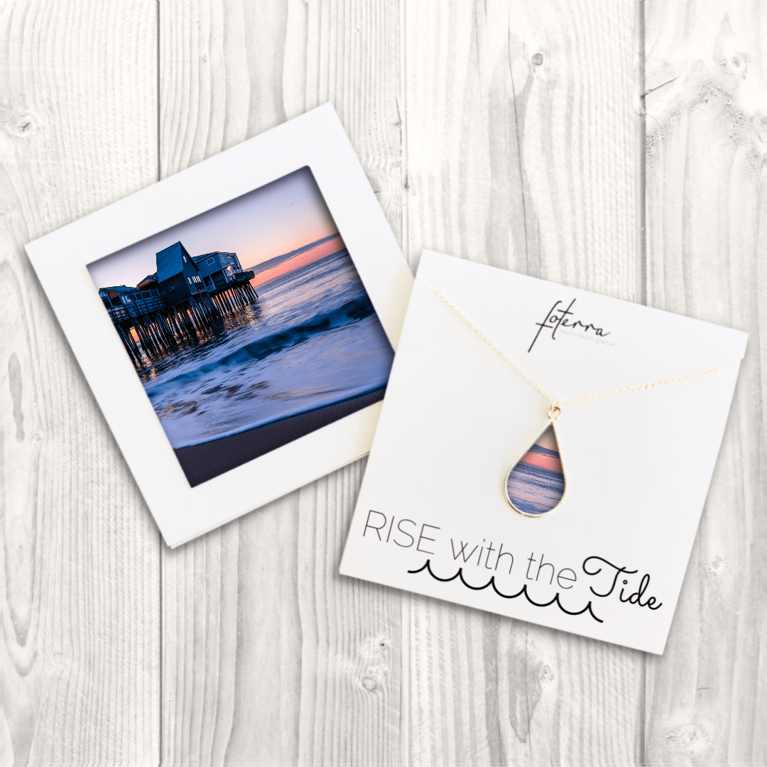 Maine Coastal Sunset Necklace by Kerry Daly