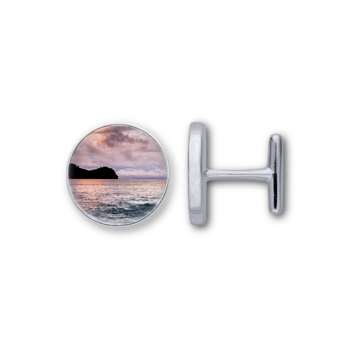 Costa Rican Costal Sunset Cuff Links by La Vida in Life Photography