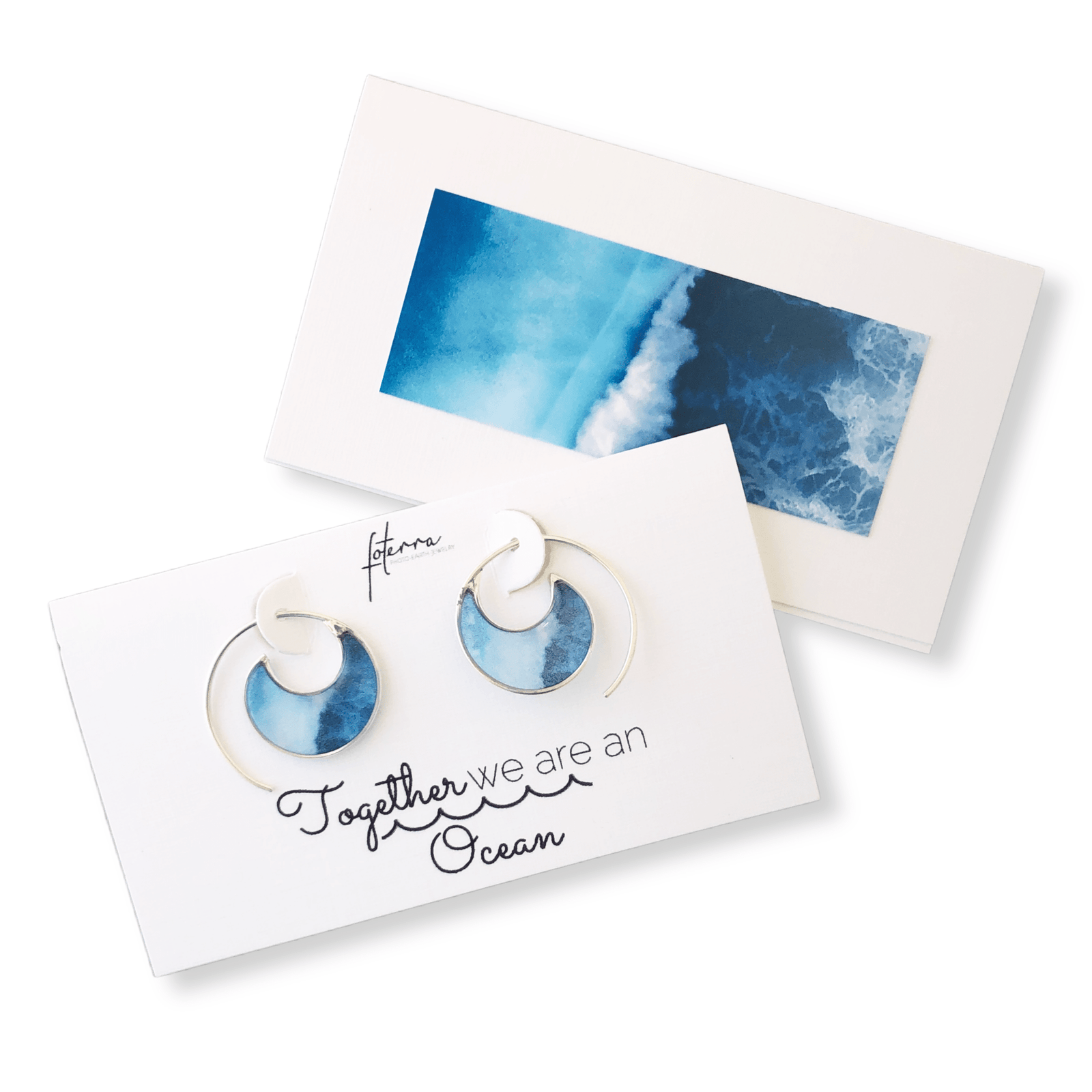 Ocean Wave Earrings by Merr Watson