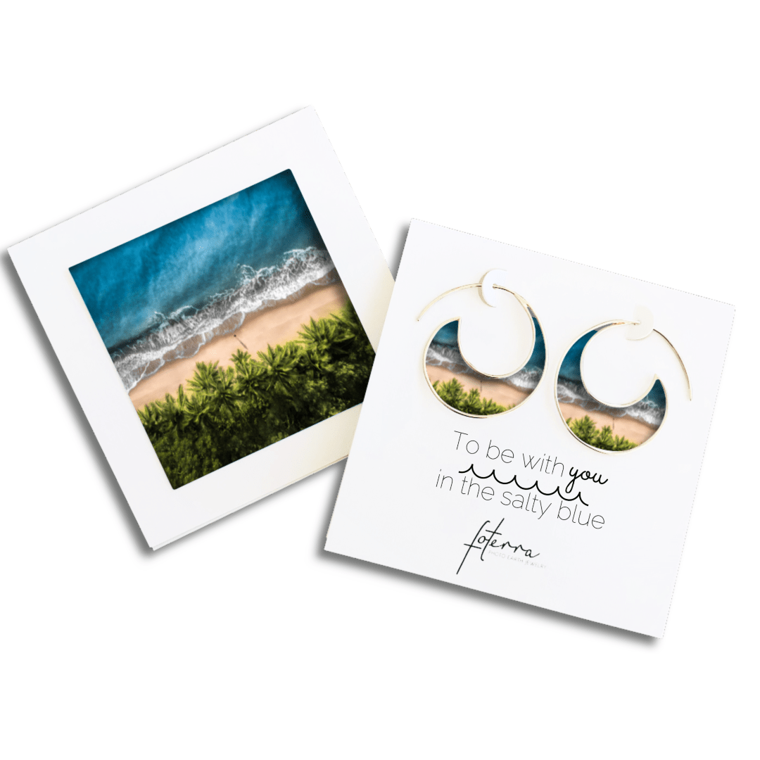 Philippine Shoreline Earrings by Merr Watson