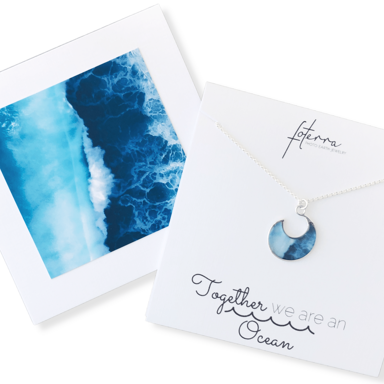 Ocean Wave Necklace by Merr Watson
