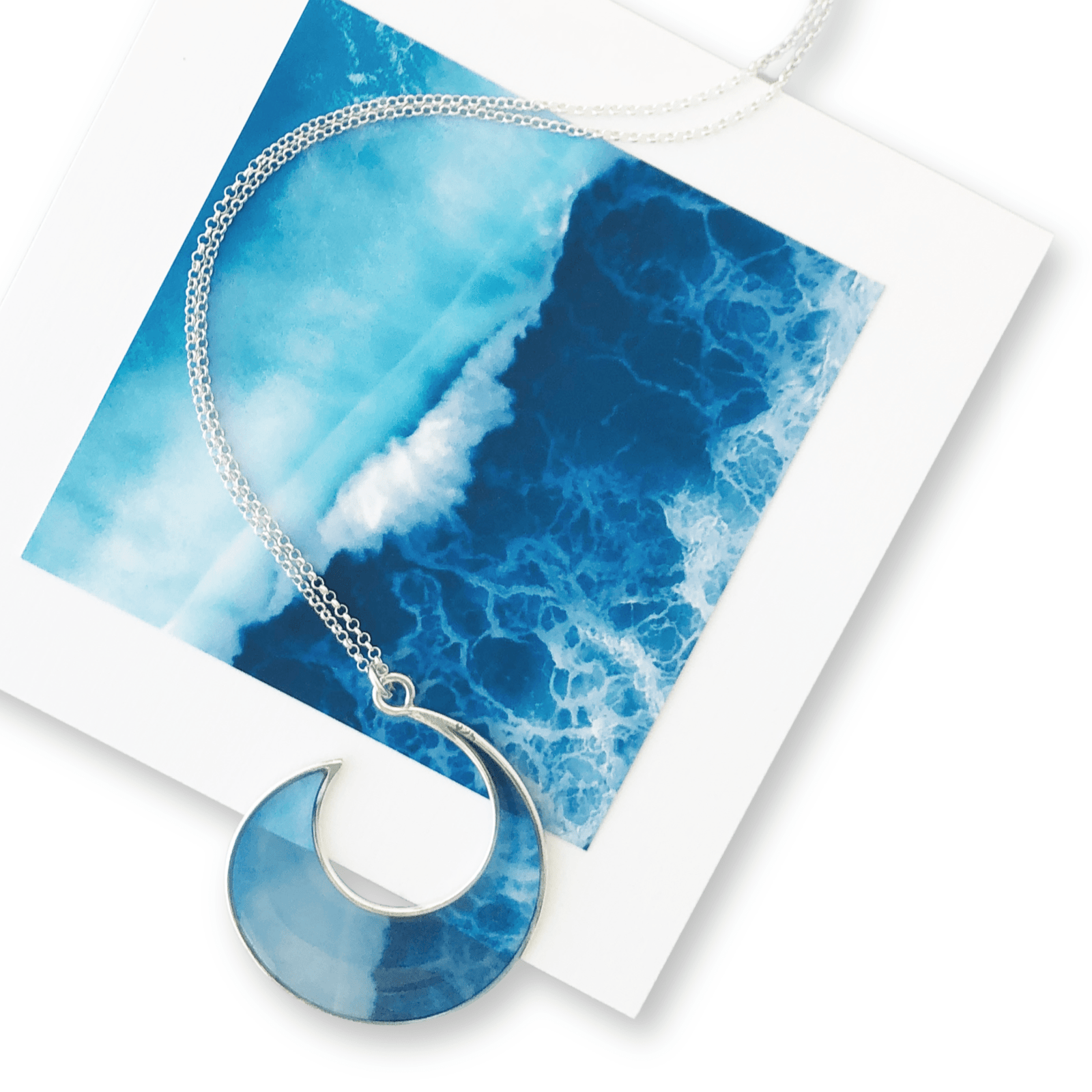 Ocean Wave Necklace by Merr Watson