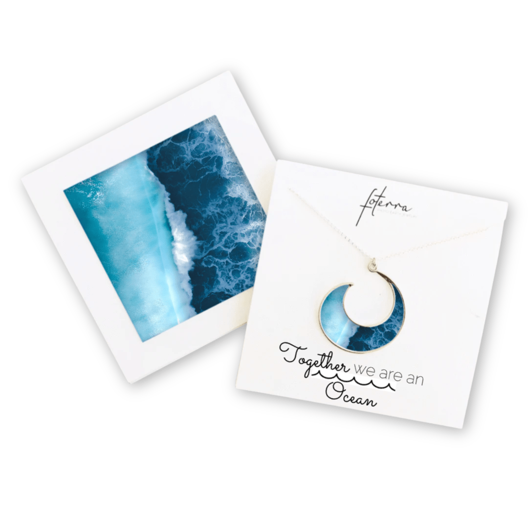 Ocean Wave Necklace by Merr Watson