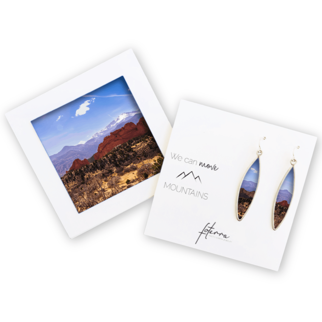 Desert Mountain Earrings by Roxanne Collins