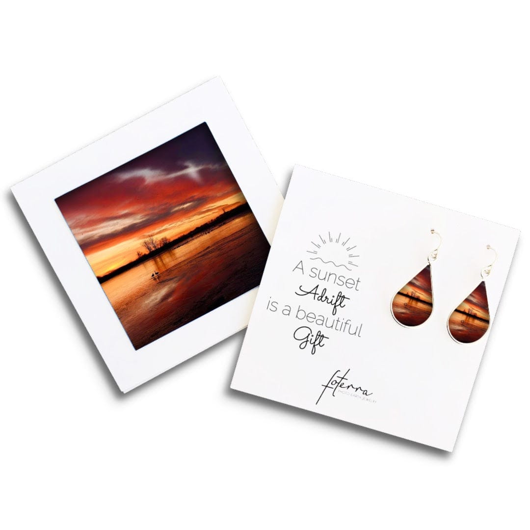 Coastal Sunset Earrings by Roxanne Collins