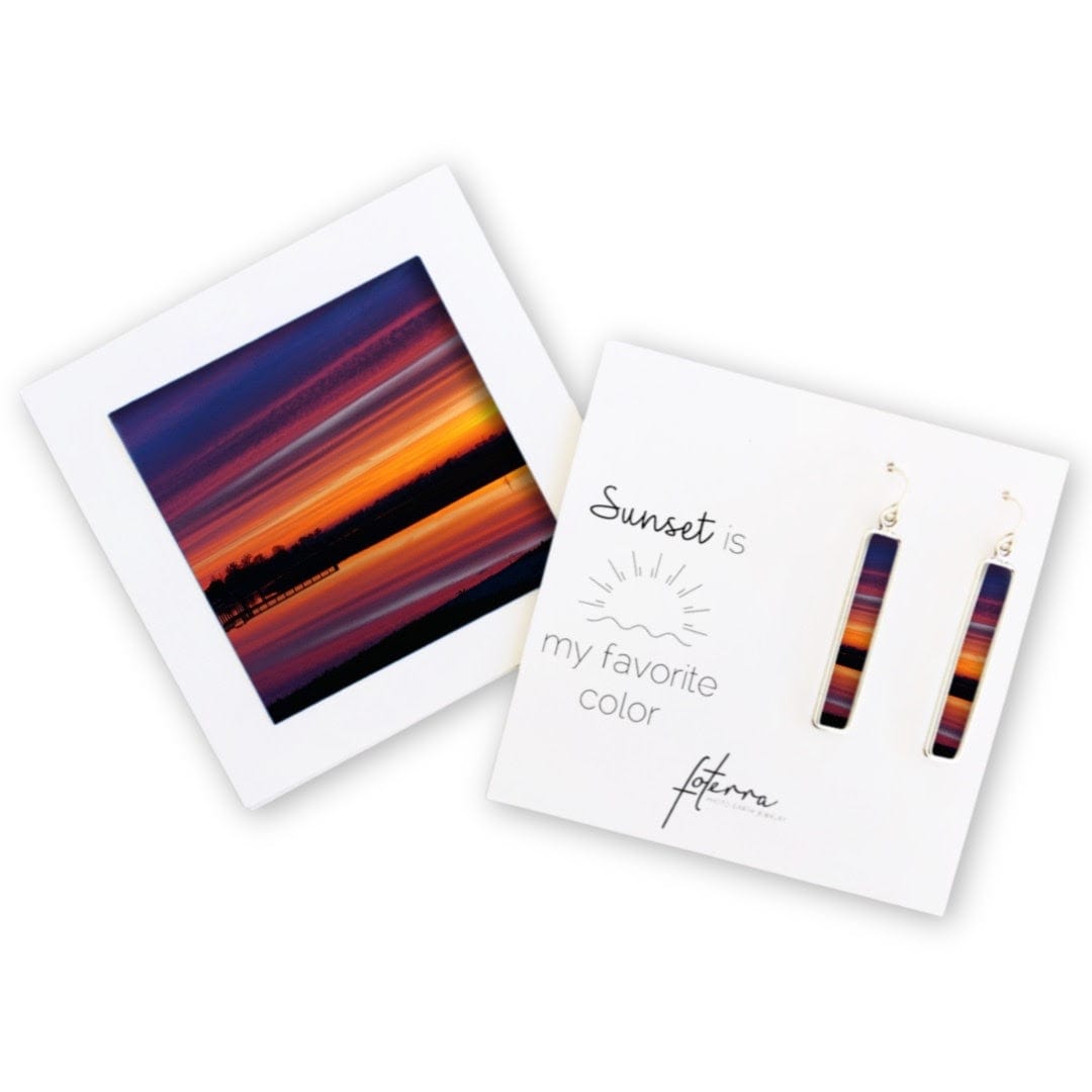 Ocean Sunset Earrings by Roxanne Collins