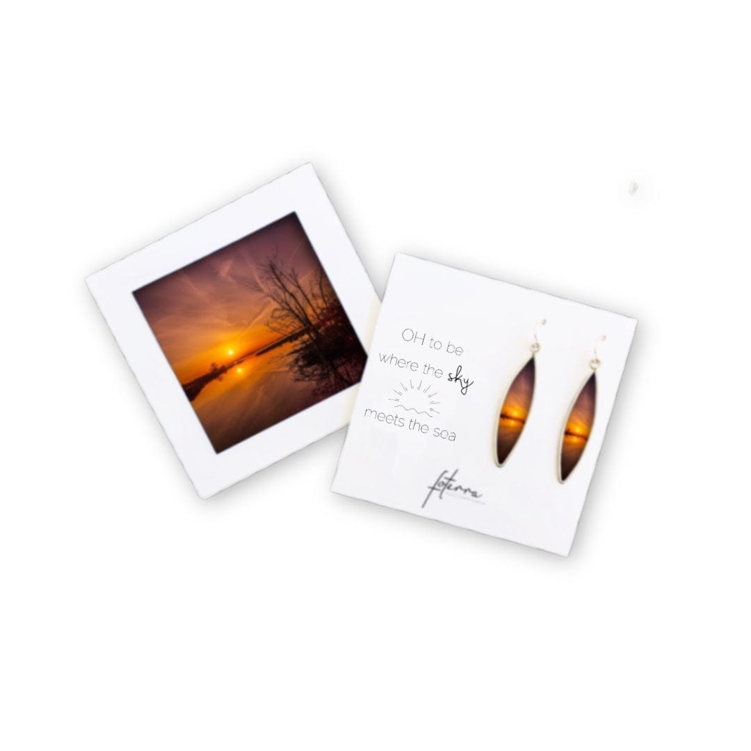 Coastal Sunset Earrings by Roxanne Collins