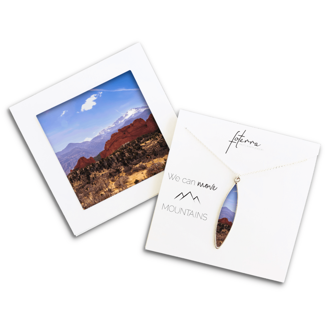 Desert Mountain Necklace by Roxanne Collins