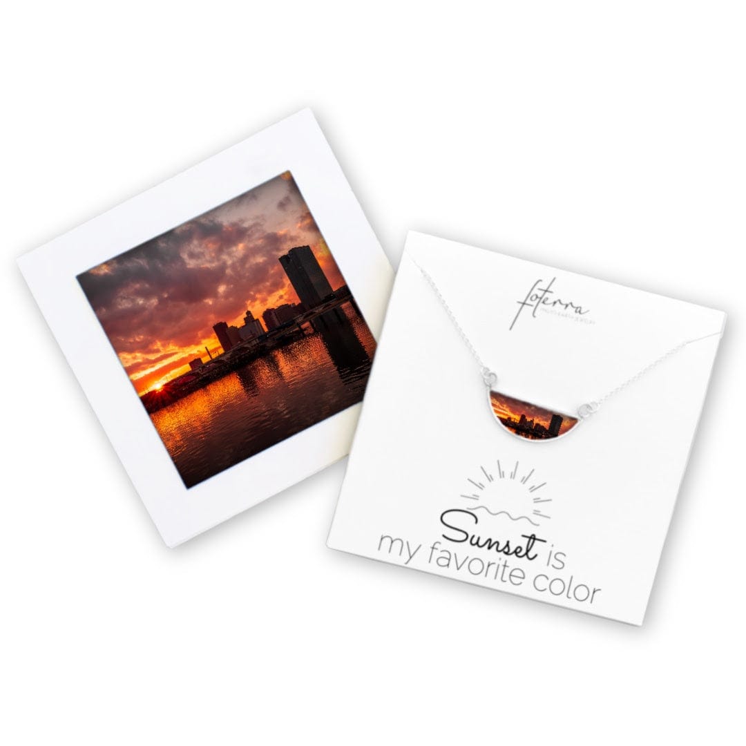 Coastal City Sunset Necklace by Roxanne Collins