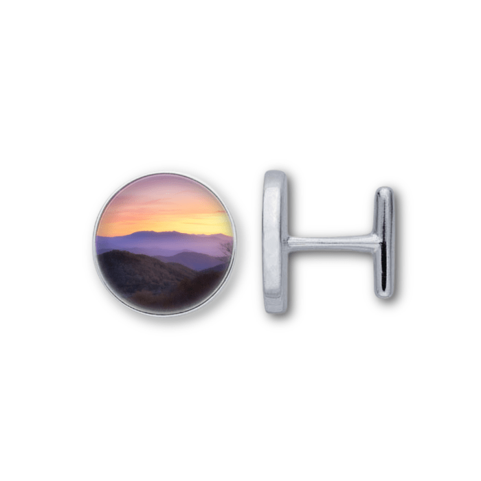 Low Country Mountain Sunset Cuff Links by Tiffany Briley | A Quest For Light Cuff