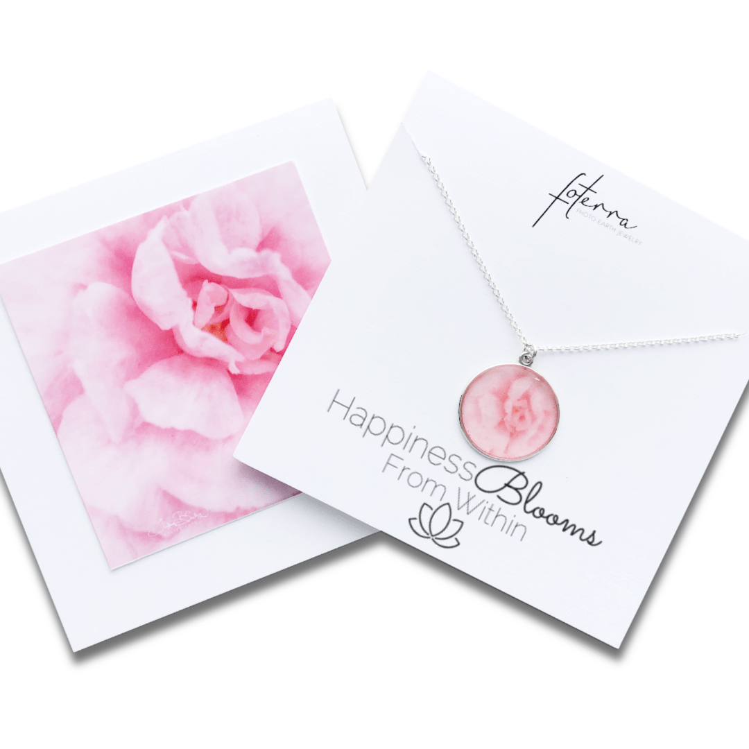 Pink Rose Necklace by Tiffany Briley | A Quest For Light